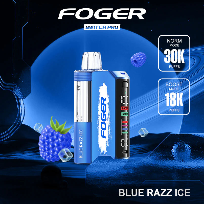Blue Razz Ice Foger Switch Pro Kit 30K Puffs