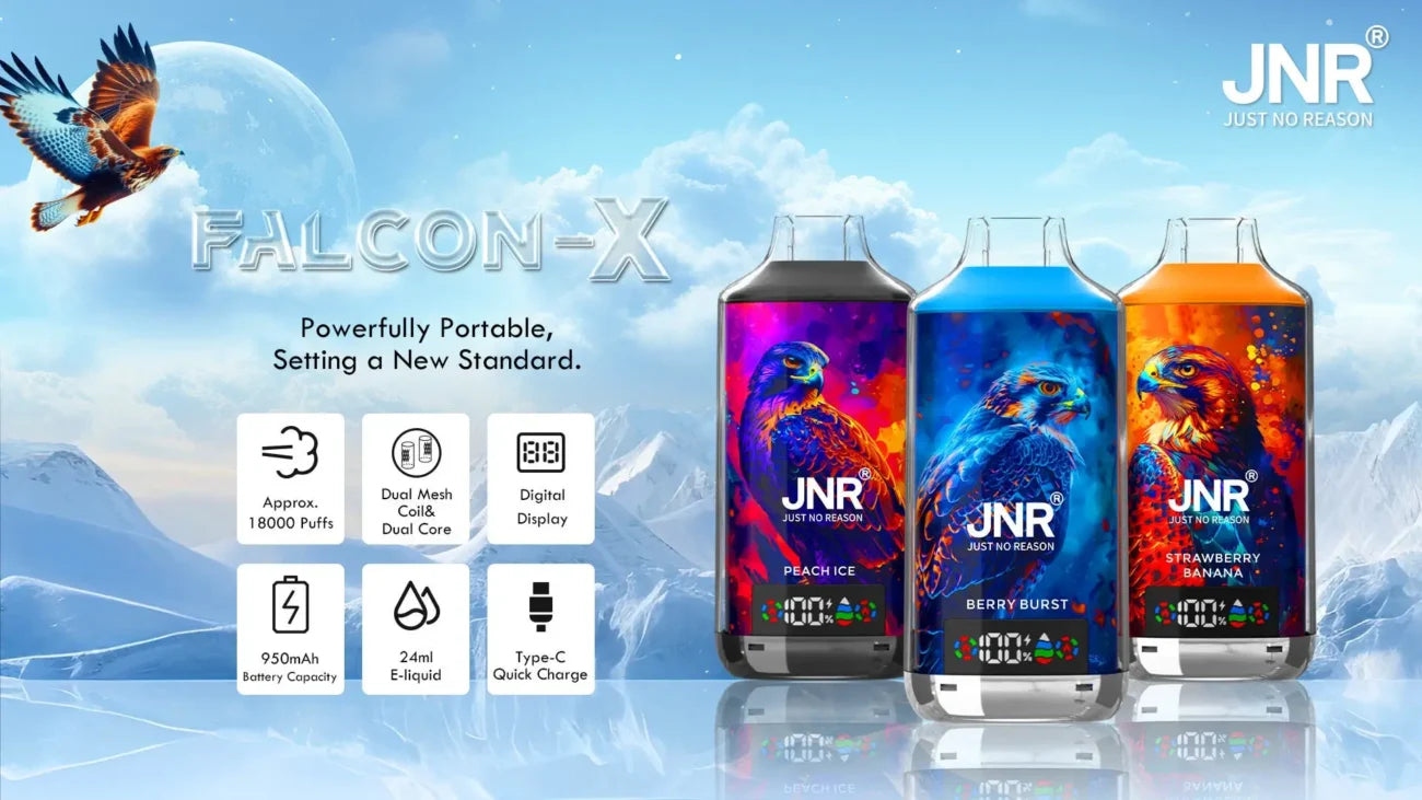 JNR- Falcon X – 18K Puffs